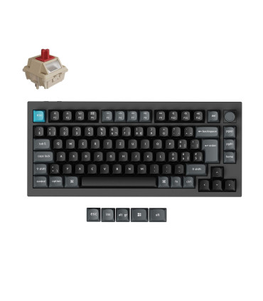 Keychron Q1 Ultra 8K Black Red Switch ISO-CH | studioCTRL