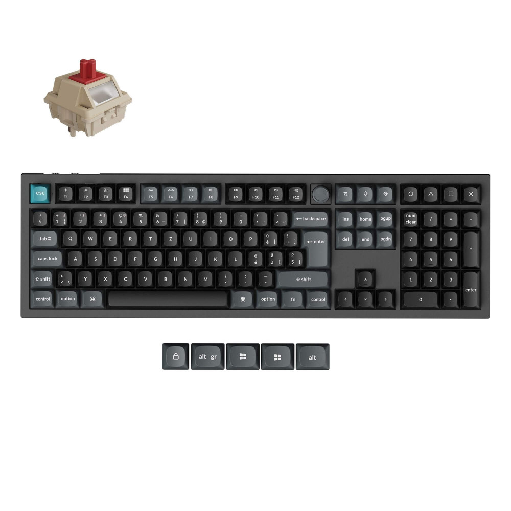 Keychron Q6 Ultra 8K Black Red Switch (ISO-CH) Knob