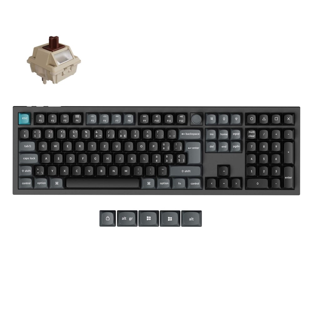 Keychron Bouton Q6 Ultra 8K Black Brown (ISO-CH)