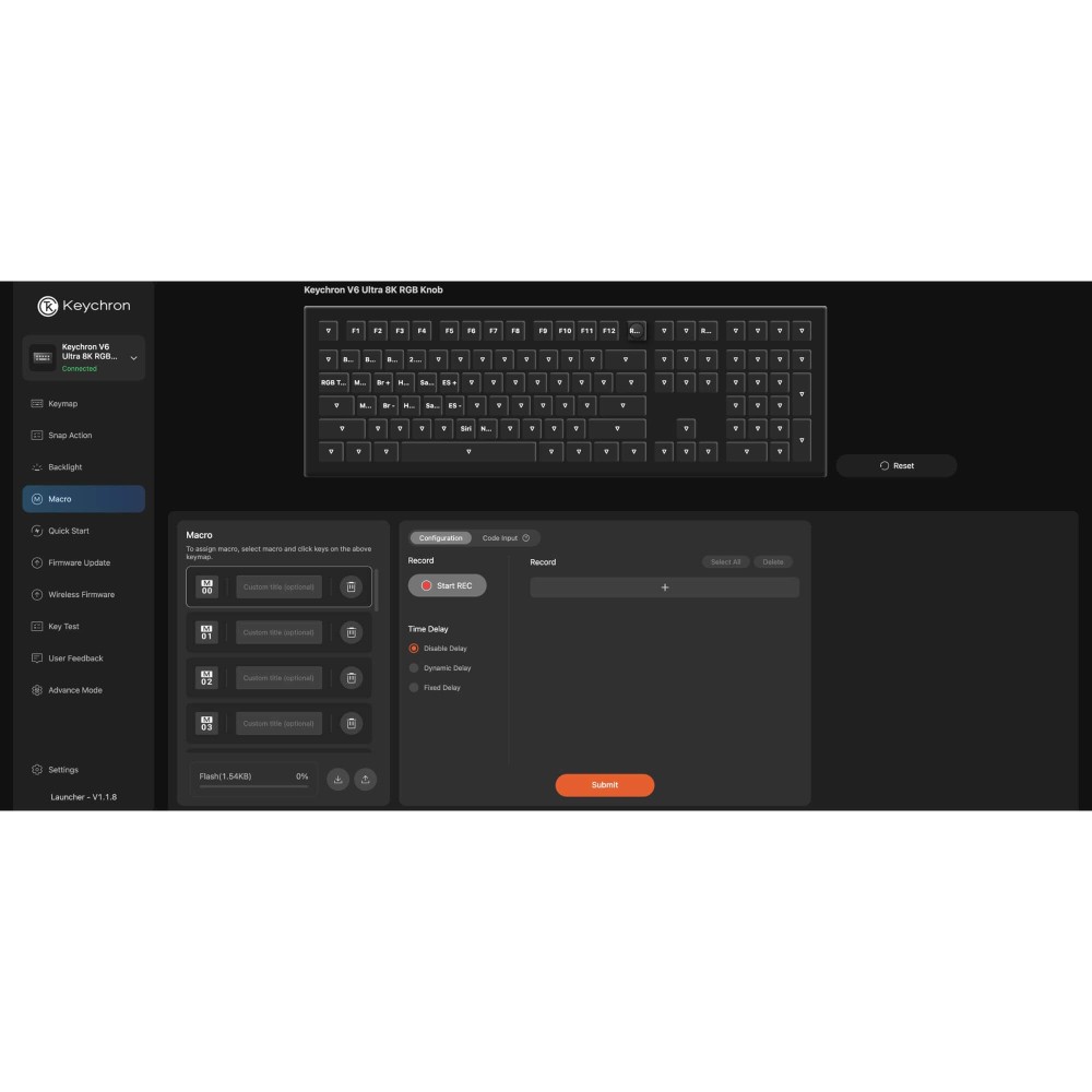 Keychron V6 Ultra 8K Red Switch (CH) ISO-CH | studioCTRL