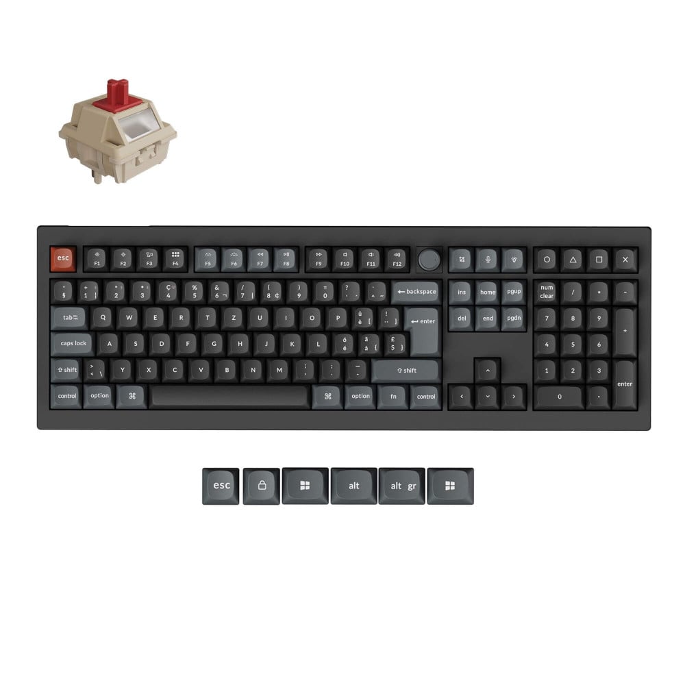 Keychron V6 Ultra 8K Interrupteur rouge (ISO-CH)