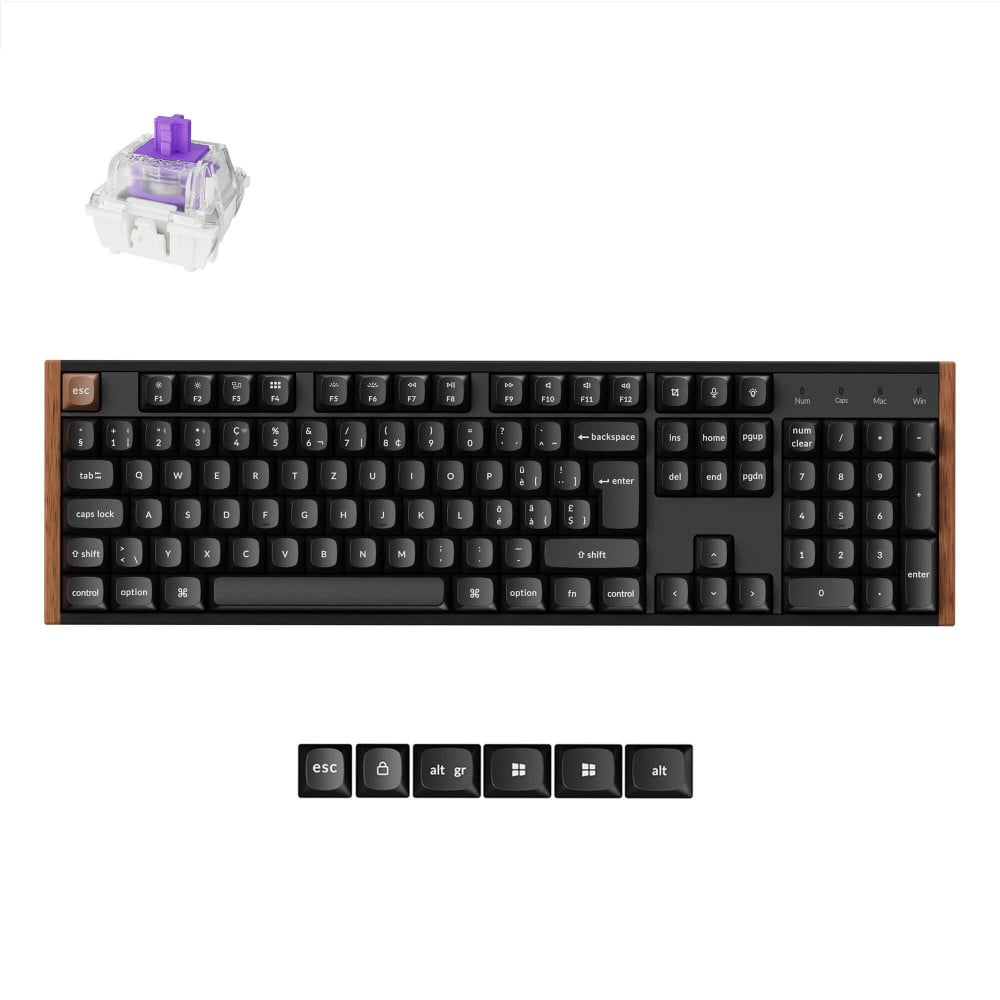 Keychron K10 HE Black Wood Magnetic Switch (ISO-CH)