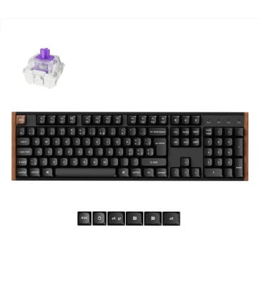 Keychron K10 HE Clavier magnétique ISO-CH en bois noir | studioCTRL