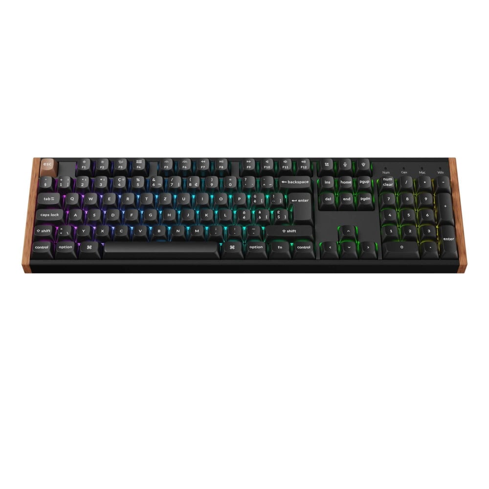 Keychron K10 HE Clavier magnétique ISO-CH en bois noir | studioCTRL