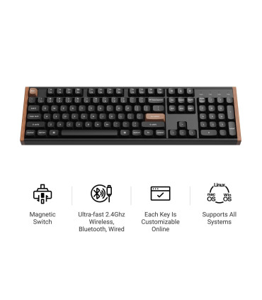 Keychron K10 HE Black Wood ISO-CH Magnetic Keyboard | studioCTRL
