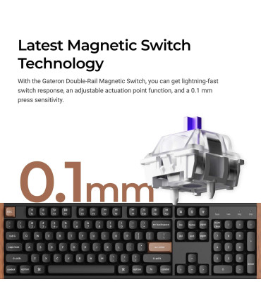 Keychron K10 HE Black Wood ISO-CH Magnetic Keyboard | studioCTRL