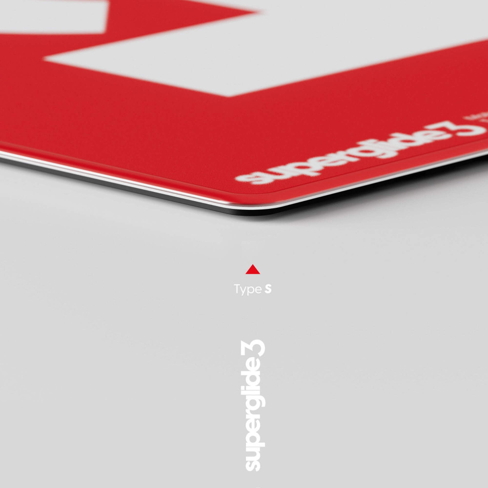 Pulsar Superglide Pad 3 XLE Red Type S Glass Mousepad