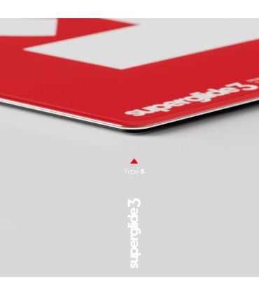 Pulsar Superglide Pad 3 XLE Red Type S Glass Mousepad