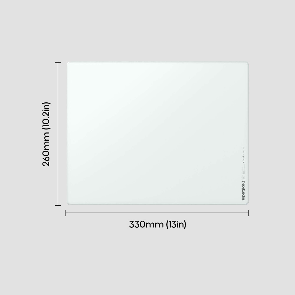 Pulsar Superglide Pad 3 M White Type S Glass Mousepad