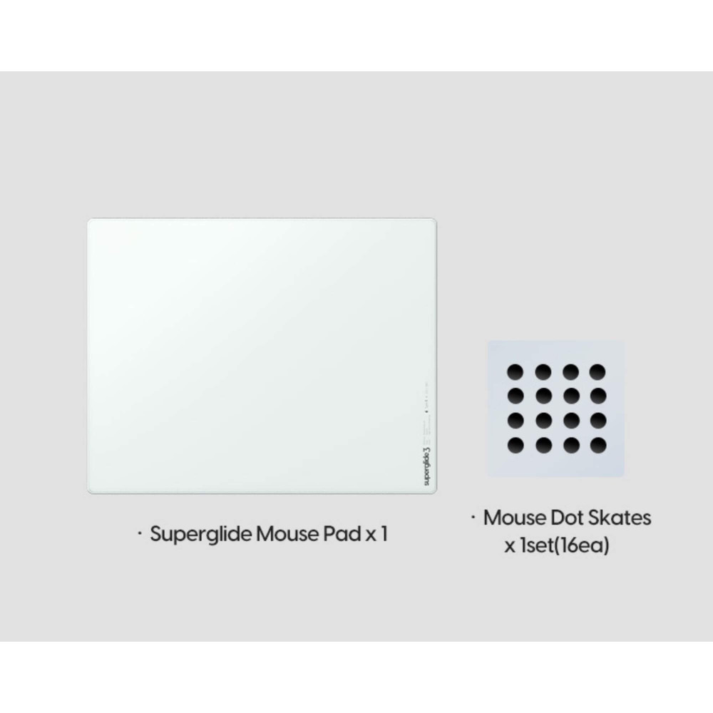 Pulsar Superglide Pad 3 M White Type S Glass Mousepad