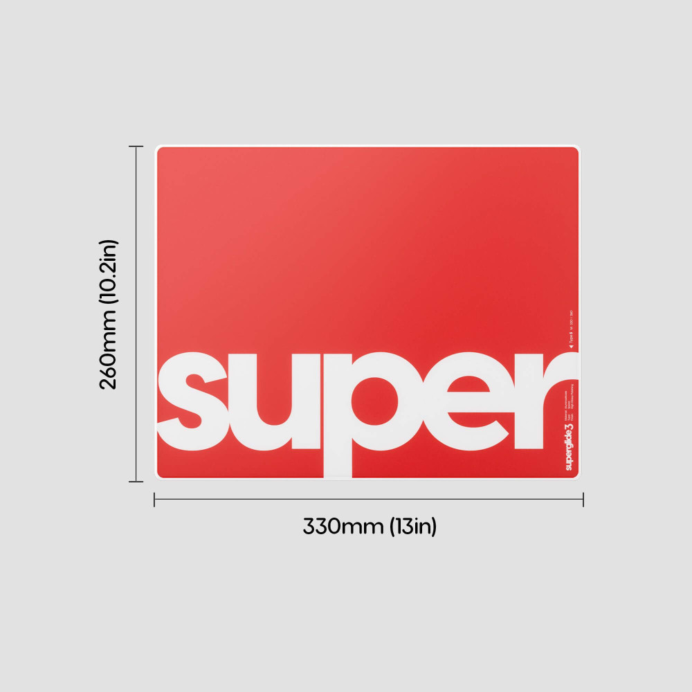 Pulsar Superglide Pad 3 M Red Type S Glas-Mousepad