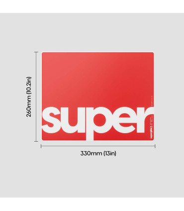 Pulsar Superglide Pad 3 M Red Type S Glas-Mousepad
