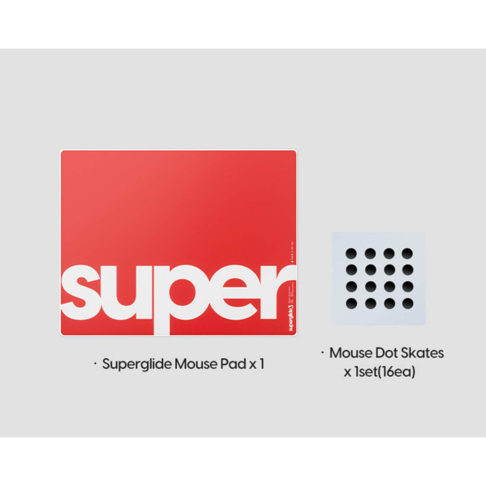 Pulsar Superglide Pad 3 M Red Type S Glas-Mousepad