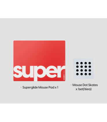 Pulsar Superglide Pad 3 M Red Type S Glas-Mousepad