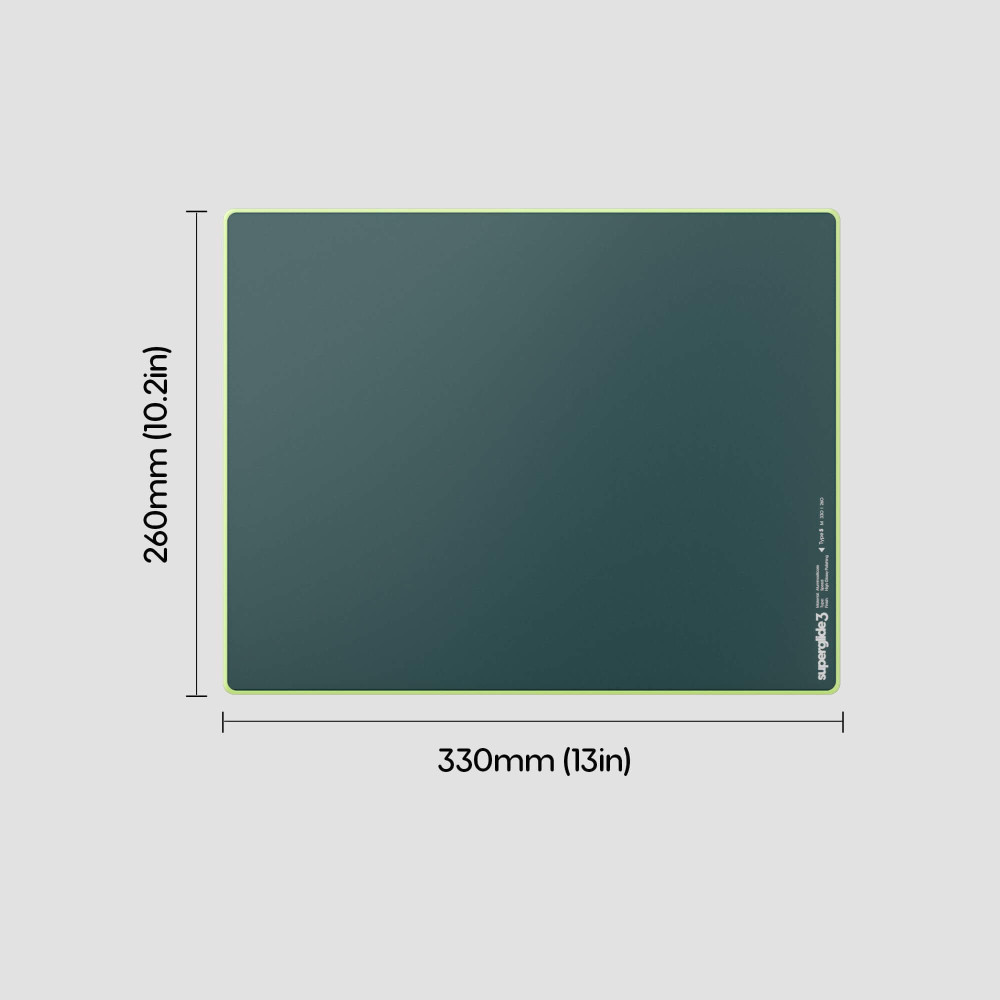 Pulsar Superglide Pad 3 M Green Type S Glas-Mousepad
