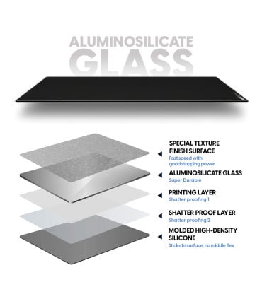 Pulsar Superglide Pad 3 M Black Type S Glas-Mousepad