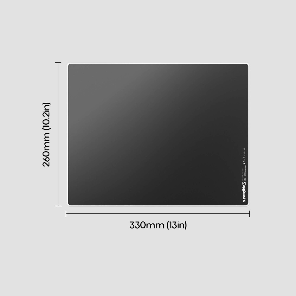 Pulsar Superglide Pad 3 M Black Type S Glas-Mousepad