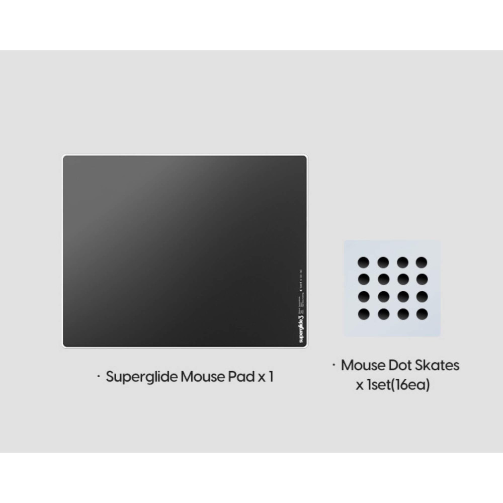 Pulsar Superglide Pad 3 M Black Type S Glas-Mousepad
