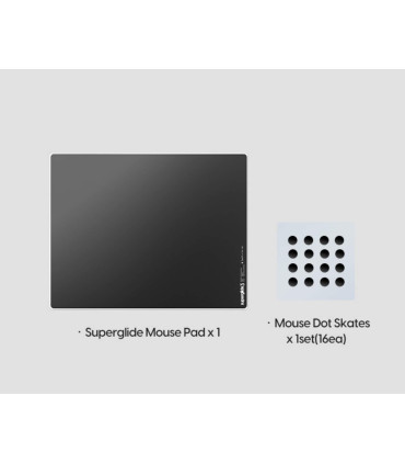 Pulsar Superglide Pad 3 M Black Type S Glas-Mousepad