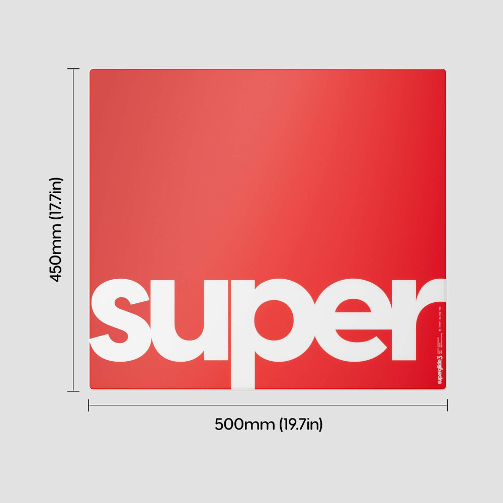 Pulsar Superglide Pad 3 XLE Red Type S Glass Mousepad