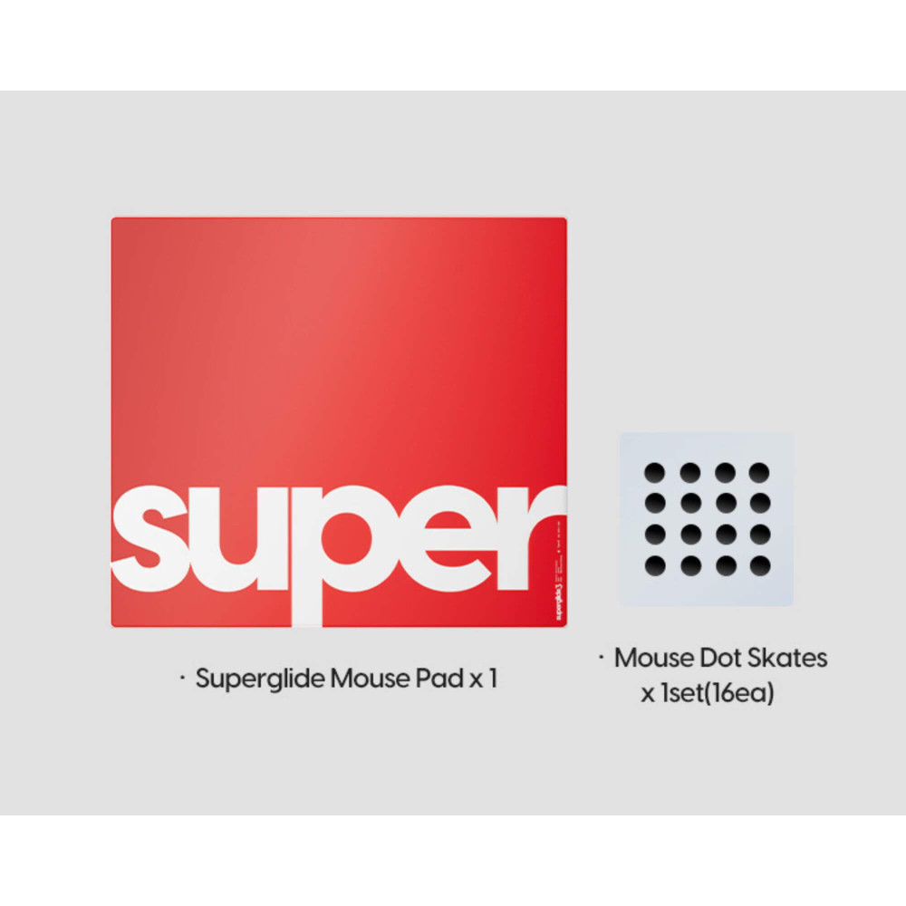 Pulsar Superglide Pad 3 XLE Red Type S Glass Mousepad