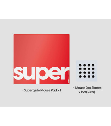 Pulsar Superglide Pad 3 XLE Red Type S Glass Mousepad