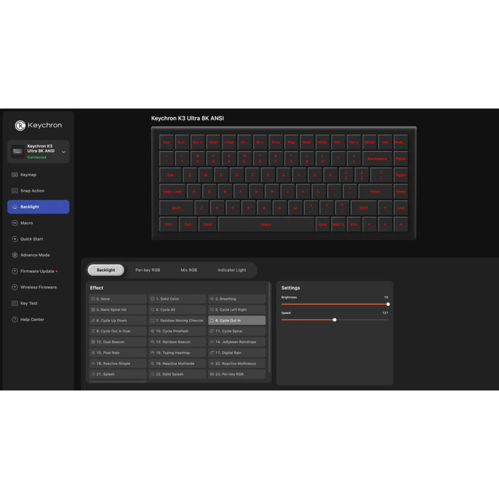 Keychron K3 Ultra 8K Red RGB ISO-CH | studioCTRL