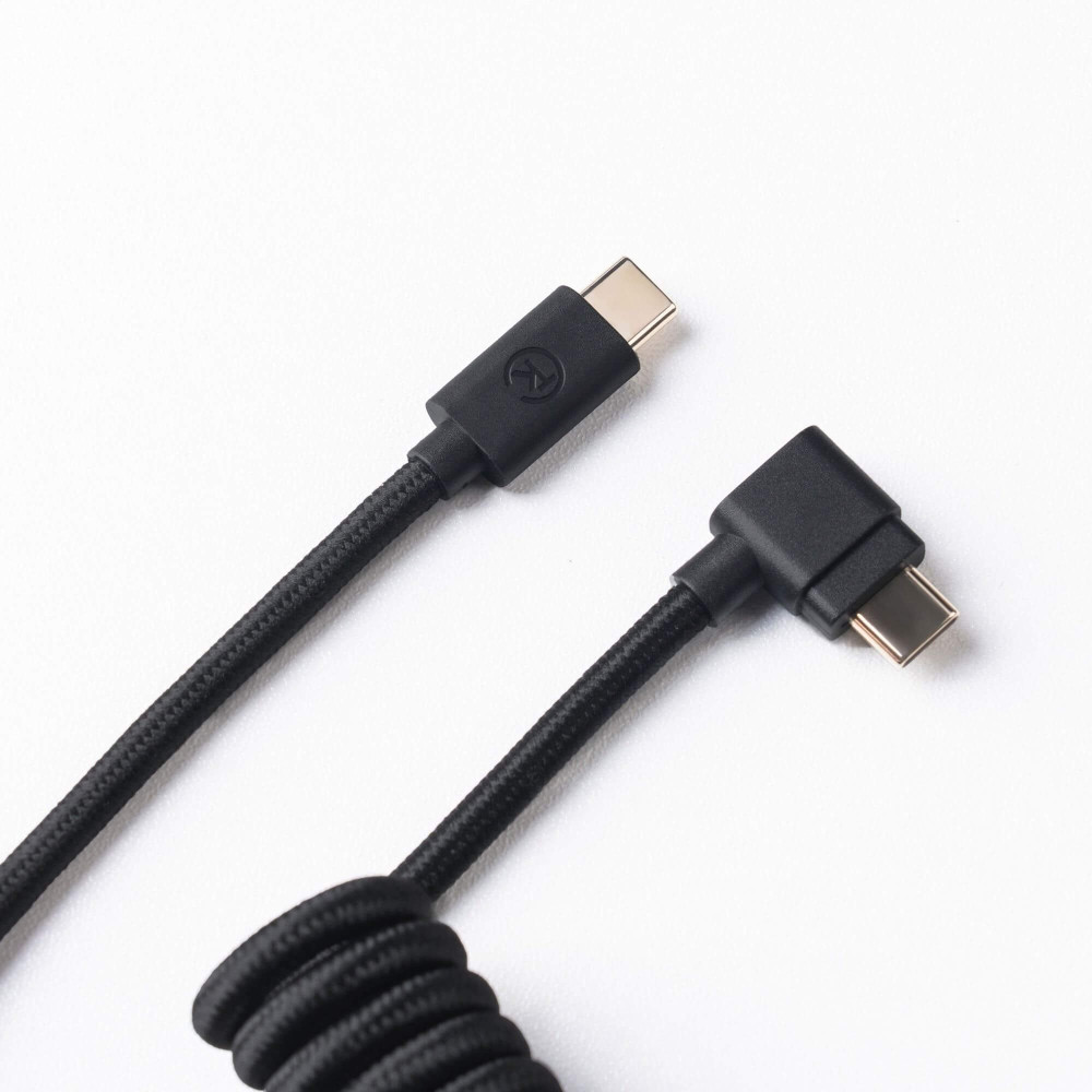 Keychron Câble Aviator enroulé 8K - Connecteur incliné - Noir