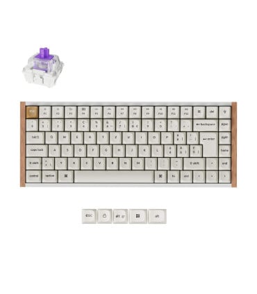 Keychron K2 HE ISO-CH – Clavier RGB sans fil à 75 % avec interrupteurs magnétiques