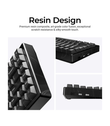 Keychron K2 HE Resin ANSI-US : Boîtier en résine & Clés transparentes