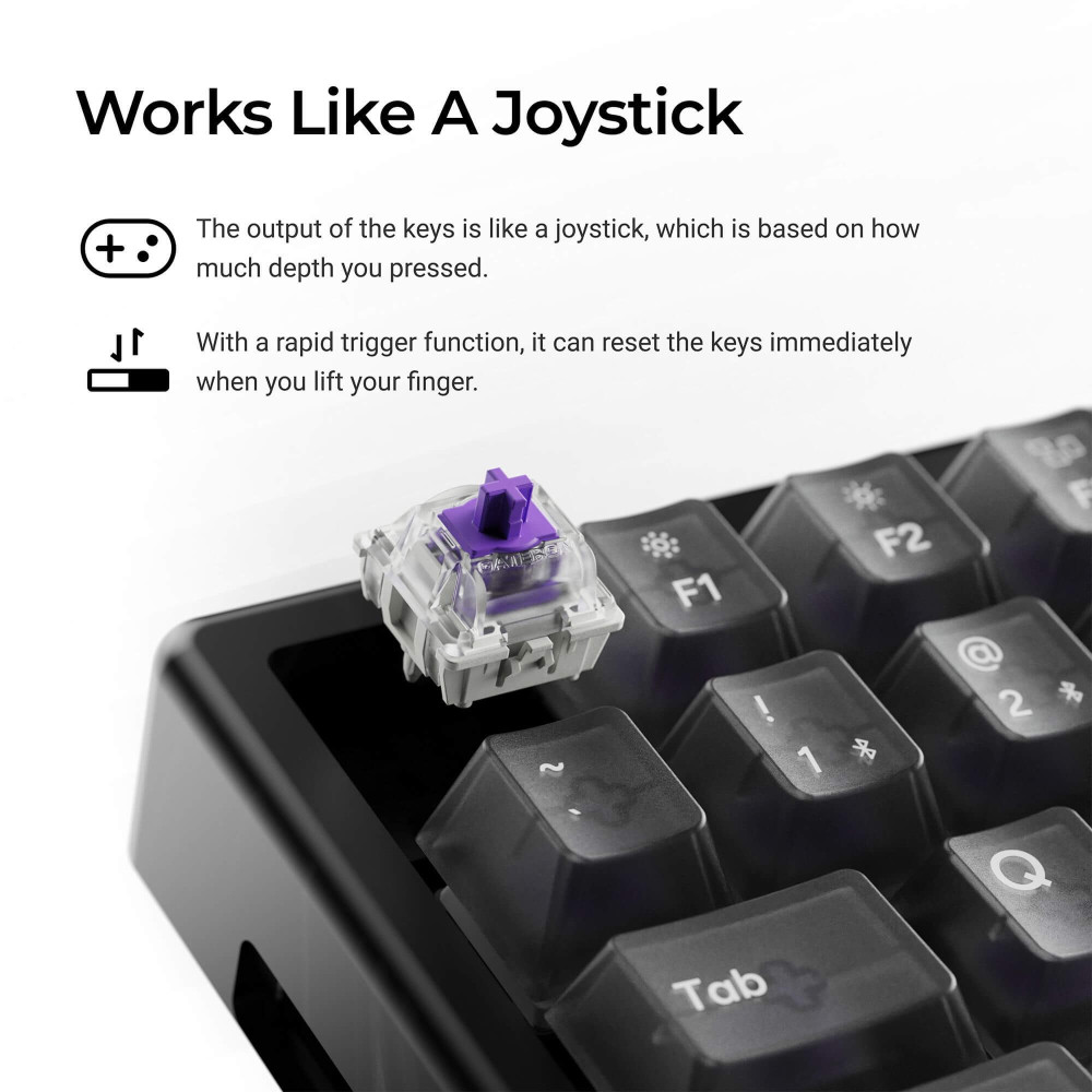 Keychron K2 HE Resin ANSI-US : Boîtier en résine & Clés transparentes