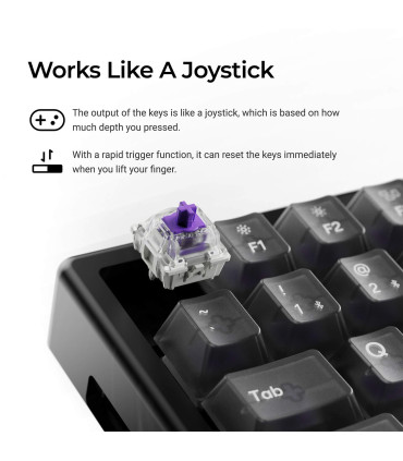 Keychron K2 HE Resin ANSI-US : Boîtier en résine & Clés transparentes