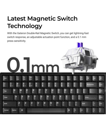 Keychron K2 HE Resin ANSI-US : Boîtier en résine & Clés transparentes