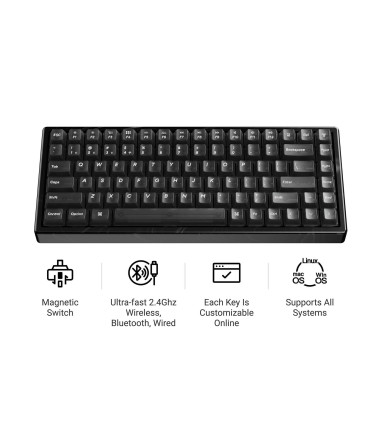 Keychron K2 HE Resin ANSI-US : Boîtier en résine & Clés transparentes