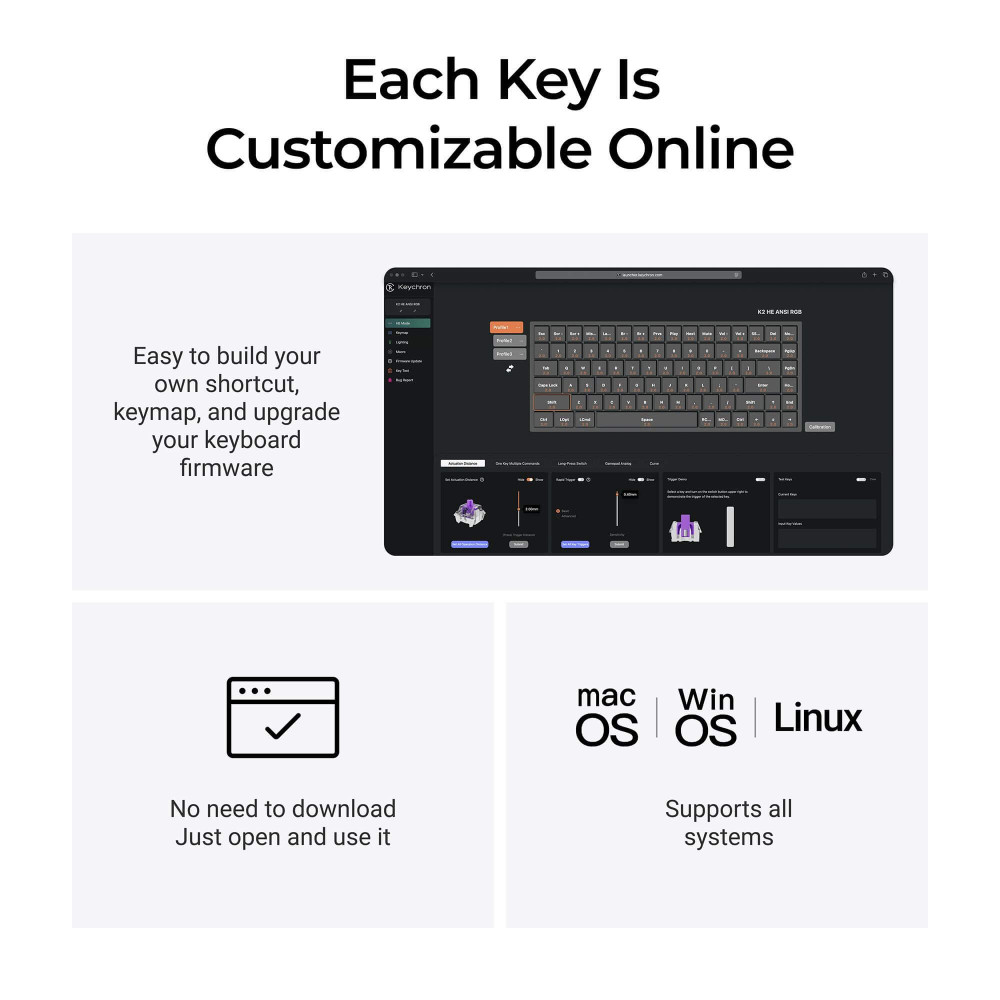 Keychron K2 HE Resin ANSI-US: Resingehäuse & transparente Tasten