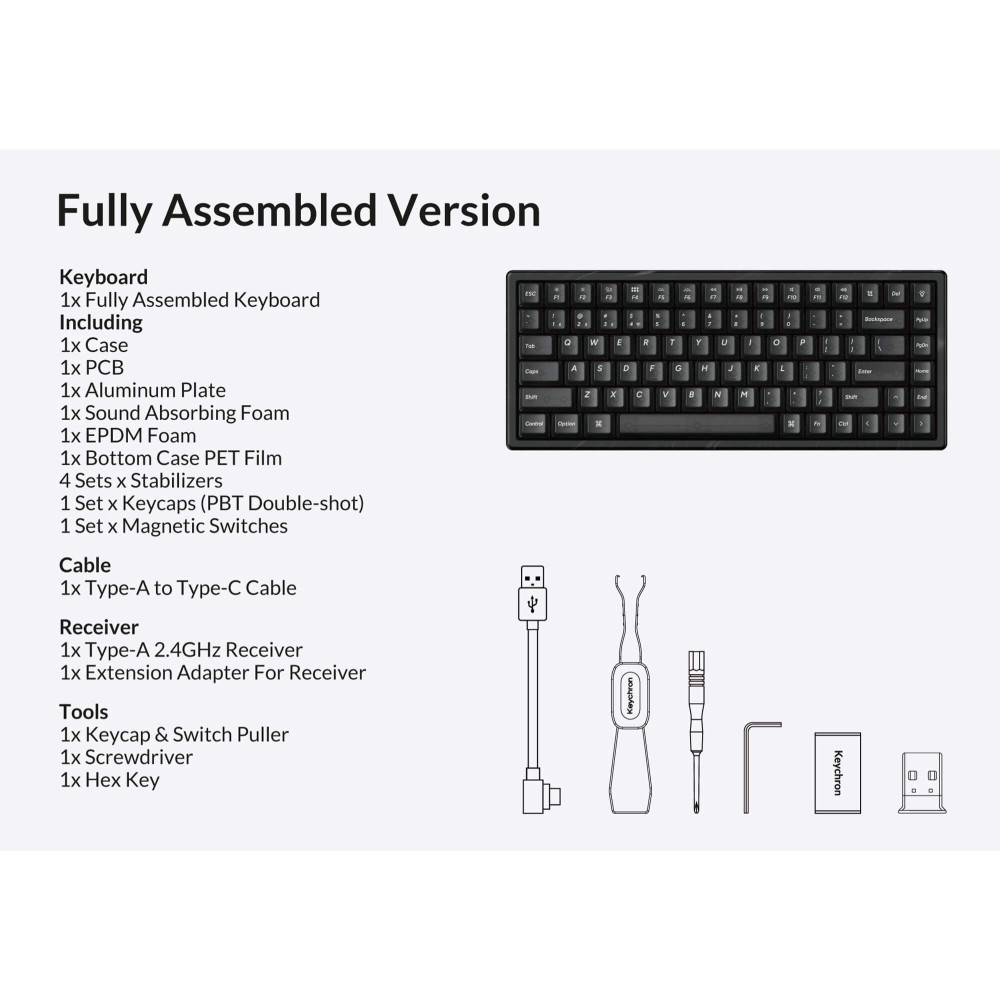Keychron K2 HE Resin ANSI-US: Resingehäuse & transparente Tasten