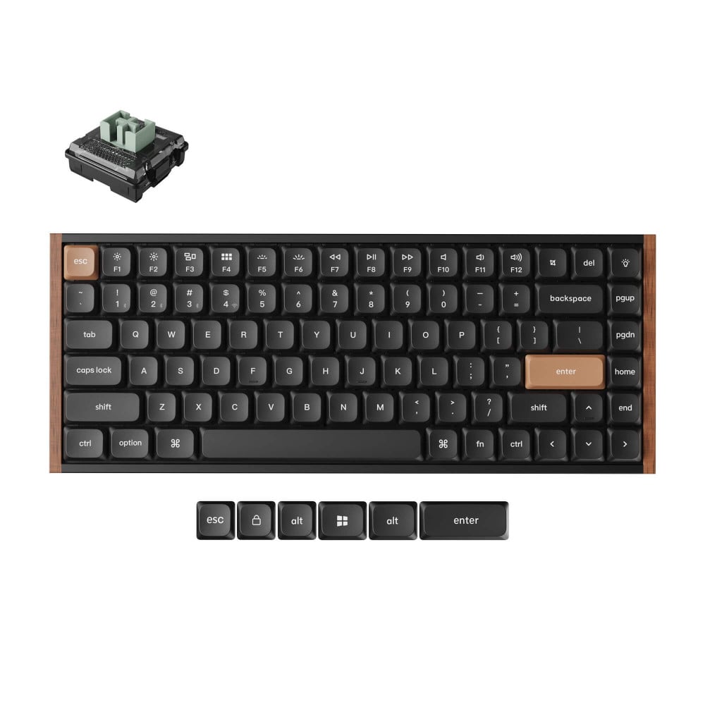 Keychron K3 HE Black Wood ANSI-US | Magnetische Tastatur