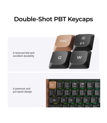 Keychron K3 HE ANSI-US en bois noir | Clavier magnétique