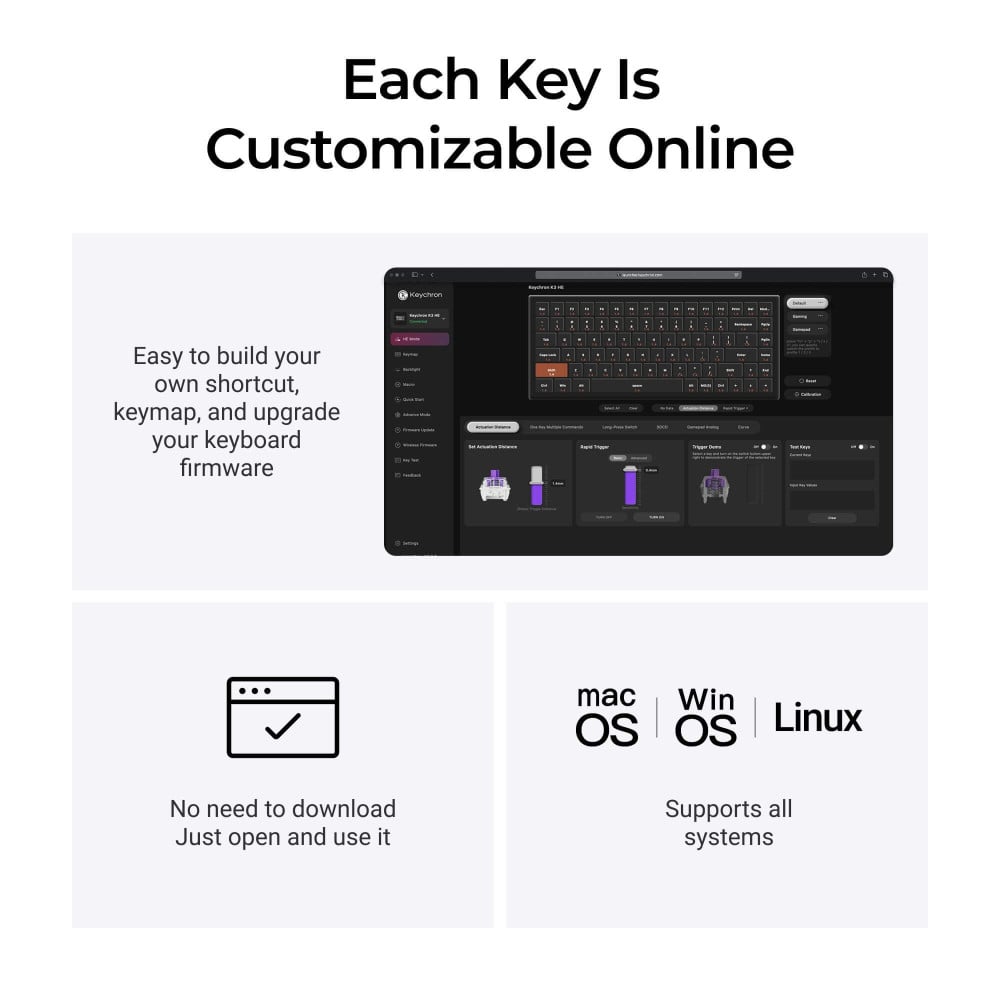 Keychron K3 HE Black Wood ANSI-US | Magnetische Tastatur