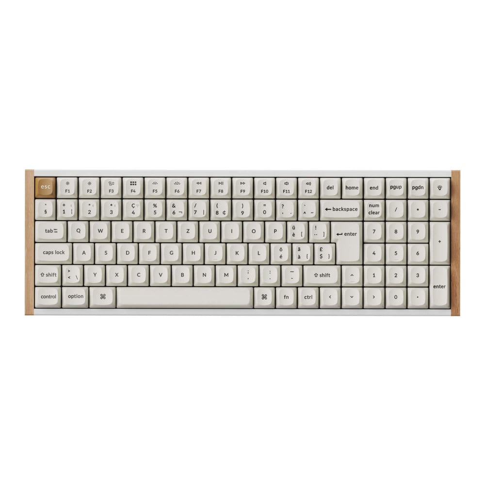 Keychron K4 HE White Wood ISO-CH – Magnetische Tastatur