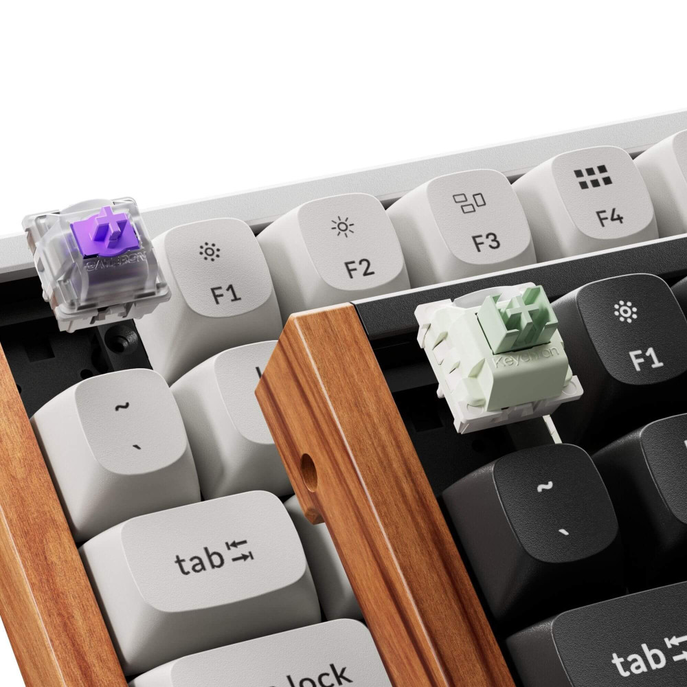Keychron K4 HE White Wood ISO-CH – Magnetische Tastatur