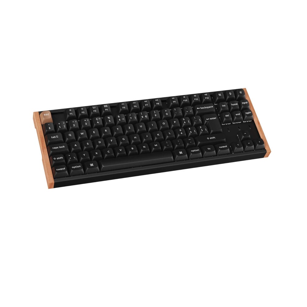 Keychron K8 HE Black Wood ISO-CH | Magnetische TKL-Tastatur
