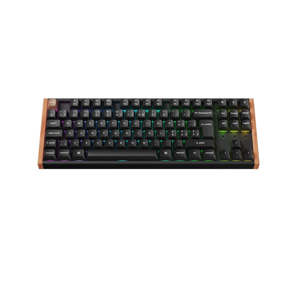Keychron K8 HE Black Wood ISO-CH | Magnetische TKL-Tastatur