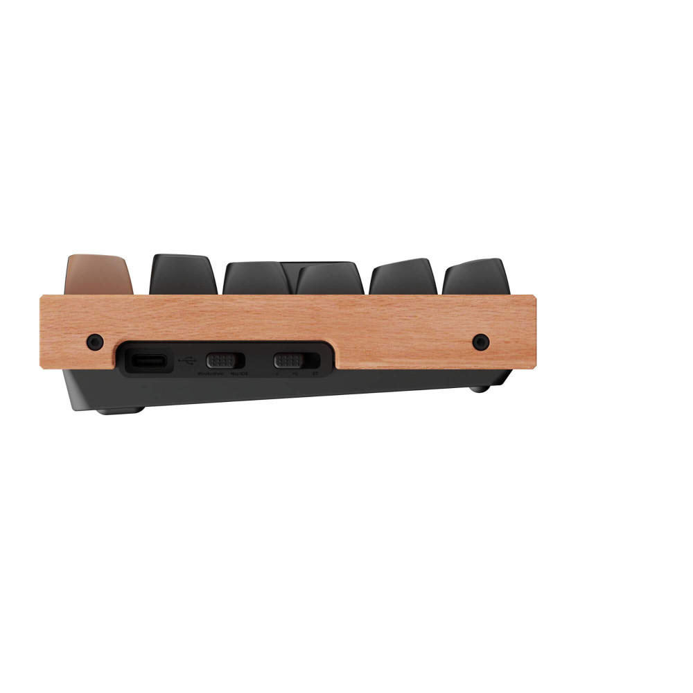 Keychron K8 HE Black Wood ISO-CH | Magnetische TKL-Tastatur