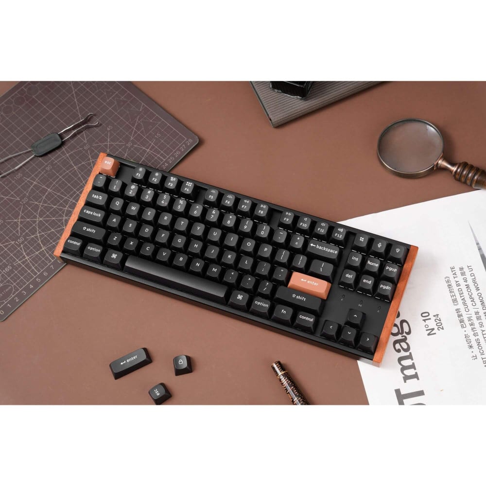 Keychron K8 HE Bois noir ISO-CH | Clavier magnétique TKL