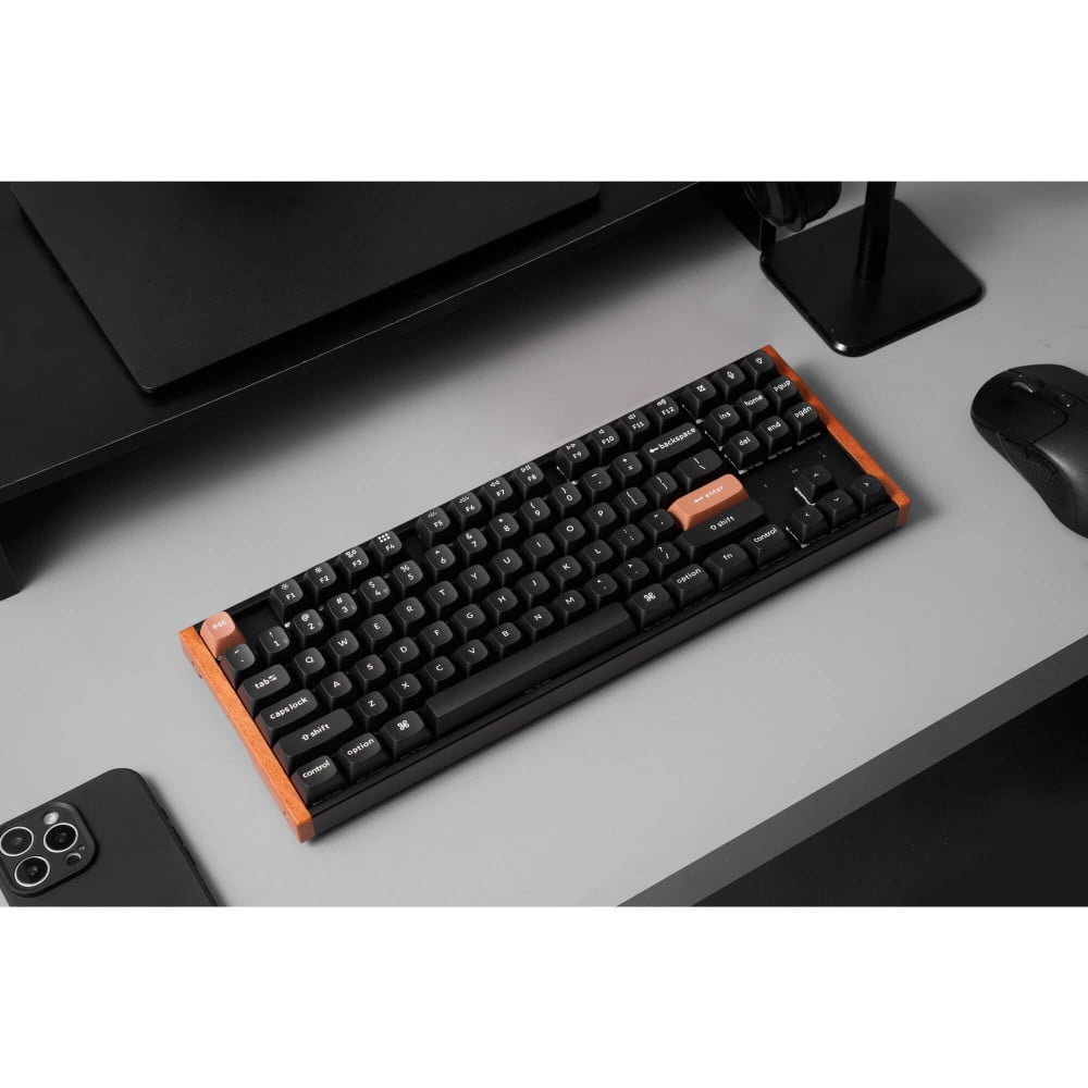 Keychron K8 HE Bois noir ISO-CH | Clavier magnétique TKL