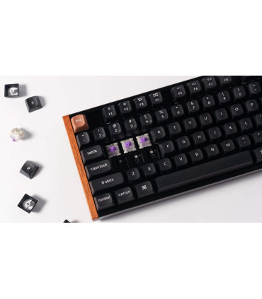 Keychron K8 HE Black Wood ISO-CH | Magnetische TKL-Tastatur