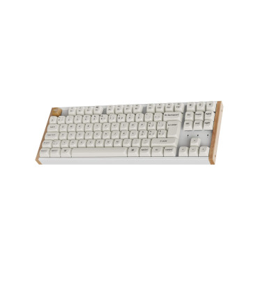 Keychron K8 HE White Wood ISO-CH | Magnetische TKL-Tastatur