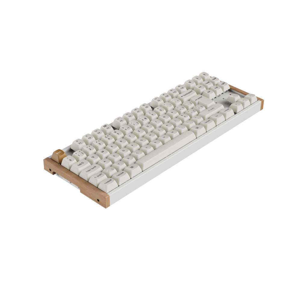 Keychron K8 HE White Wood ISO-CH | Magnetische TKL-Tastatur