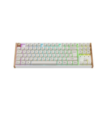 Keychron K8 HE White Wood ISO-CH | Magnetische TKL-Tastatur
